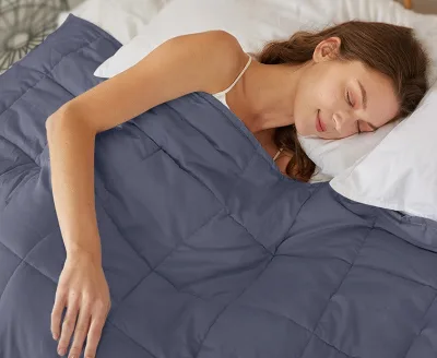 5lbs-25lbs Cotton Anxiety Autism Heavy Blanket Bamboo Adult Sewn Gravity Weighted Blanket