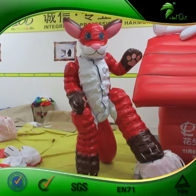 Cute Inflatable Fox Suit / Double Layer Inflatable Costume / Inflatable Animal PVC Suit