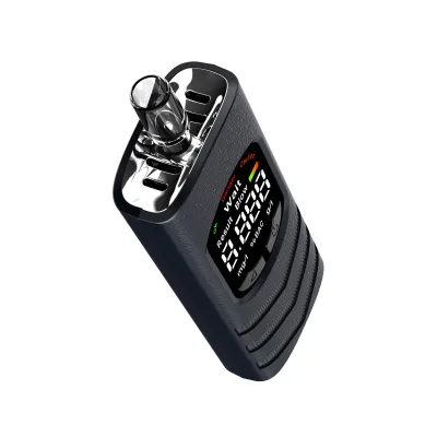 Professional Blower-Style Breathalyzer with LCD Display and 0.05% BAC Accuracy for Workplace Security Checks and Self-Testing