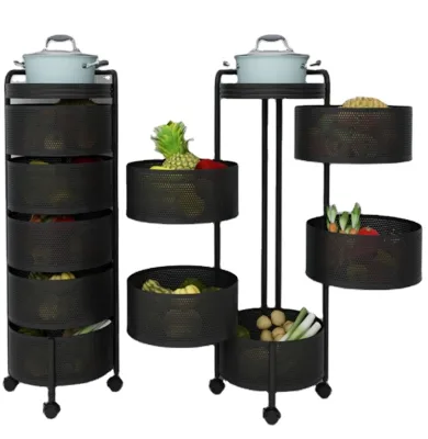 5 Tiers Rotating Kitchen Storage Shelf