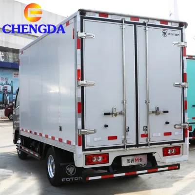 Custom Cargo Box Foton Aoling M Light Delivery Truck Euro 3 Small Van for Urban Distribution Business