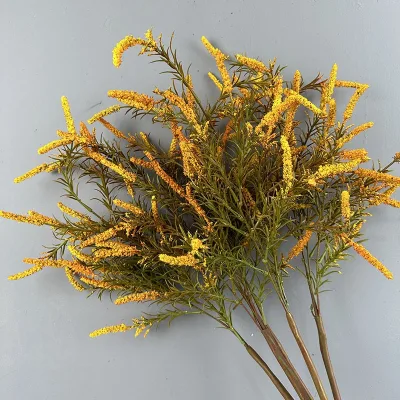 LE-446 Wholesale Artificial Salvia Flower Stem 9 Colors Faux Sage Flower for Nordic Home Decor Wedding