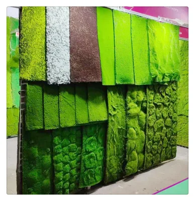 S02520 Wholesale Fake Moss Wall Art Sphagnum Plant Preserved Artificial Moss Wall Panel Green Moss for Home Daily Decoration