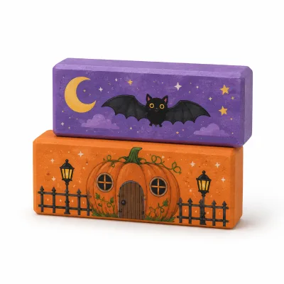 Factory Wholesale Halloween Giant Foam Building Blocks Set Kids Soft Play Bricks Custom Printed Fake Brick Construction Toy