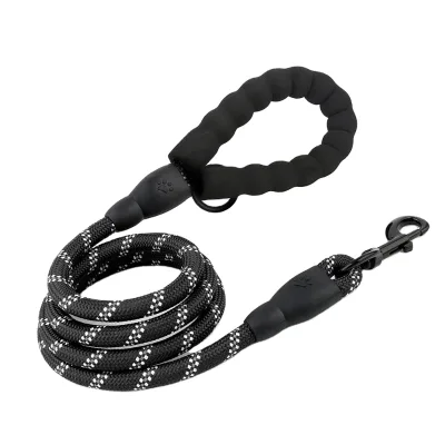 Custom Hot Selling Reflective Dog Leash High Large Medium Luxury Cotton Rope Round Pvc Dog Leash