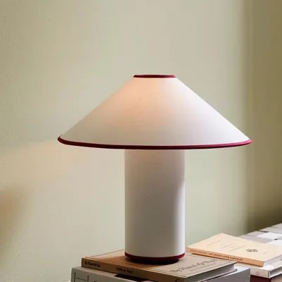 Wholesale Retro Wabi-sabi Table Lamp Mushroom Lighting for Living Room Study Bedroom Bedside Sofa Fabric Table Light Home Decor