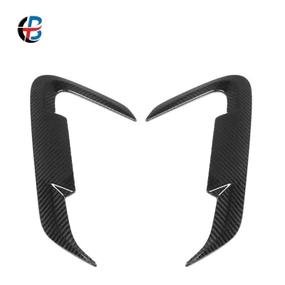 High Quality SQ Style Prepreg Dry Carbon Fiber Metal Mold Side Fender Vents Gills Air Intake Set for BMW IX3 G08 BEV 2022-2024