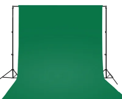 Customized Camera Accessories Chroma Key Green Screen Background Cotton Fabric Photography Backdrop for Studio