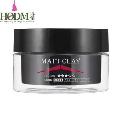 Private Label OEM ODM Matte Hair Clay Strong Hold Men Hair Styling Wax Barber Shop Custom Mens Hair Styling Products
