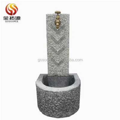 Stone Fountain With Faucet