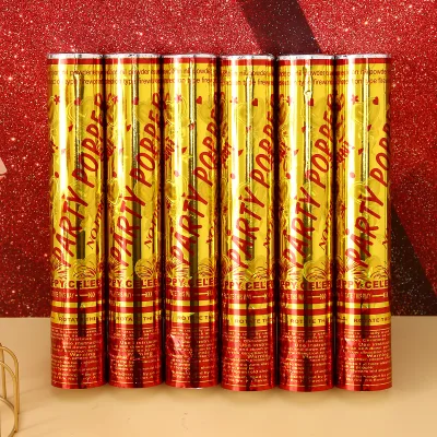 Handheld Firework Salute Party Poppers Confetti for Birthday Graduation Wedding Celebrations-Adult Use Paper Cylinder Decoration