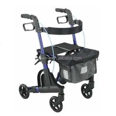 Kid Rollator Aluminum Wheels 12" Seat Width 48cm Seat Ground 115kg Capacity Lightweight 6kg User-friendly Daily Life Use Walker
