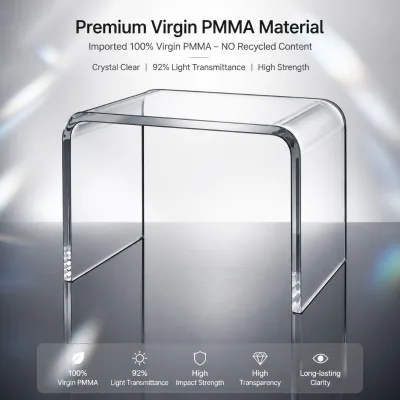 Factory Customization Transparent Acrylic Chair Stool Minimalist Design Handmade for Bedroom Hotel Farmhouse Hospital Use