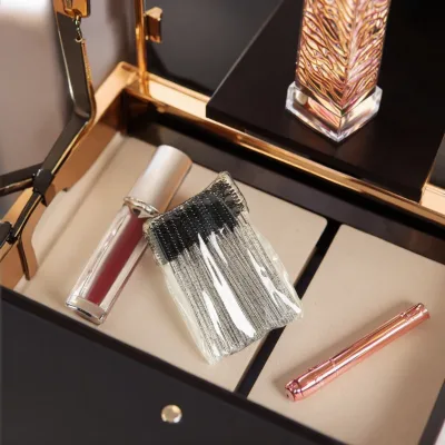 Customized Private Label Diamond Eyelashes Lashes Mascara Brush Super Soft Synthetic Hair Plastic Handle Eyelash Cleansing Brush