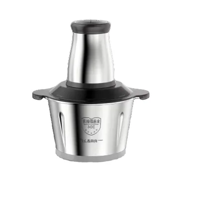 Customized Electric 2 Liter Meat Cutter Chopper Machine 300W Stainless Steel Portable Household for Vegetable