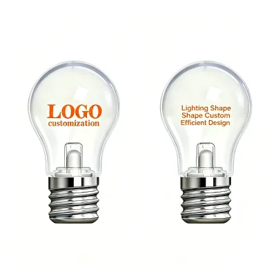 Christmas Gift LED Bulb Night Light,Festive Ambient Decor Hanging Bulb,Xmas Tree Motif,Support Custom Shape Text Pattern