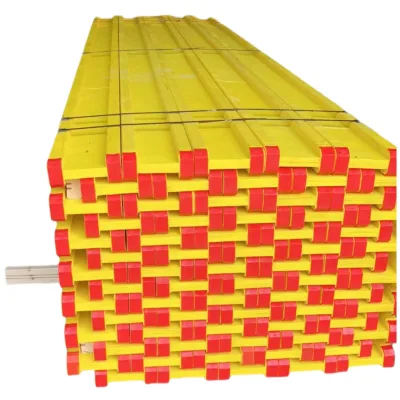 H20 Beam With Red Plastic Covers for Construction Building Materials