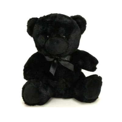 Lovely Soft Plush Black Teddy Bear Black Fur Soft Toy Bear