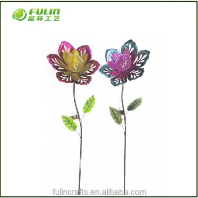Metal flower for garden decoration