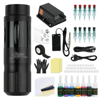 Completely Tattoo Kit Powerful Motor with Needles Inks Full Tattoo Set