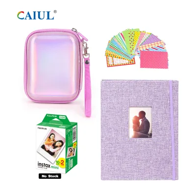 Instax Gift Kit for Fujifilm Instax Mini Liplay/ EVO/ Link 2 Iridescent Carry Bag Small Photocard Collect Instax Mini Film Album