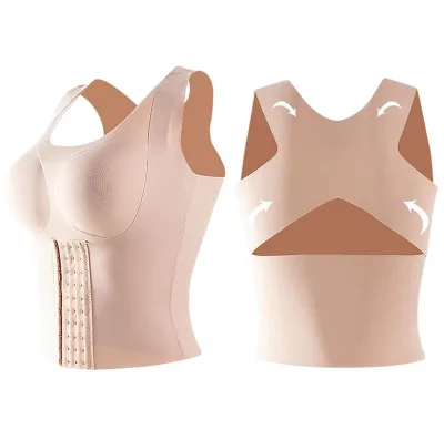 Women Back Braces Posture Corrector Bra Waist Trainer Girdle Vest Tummy Control Body Shaper Back Support