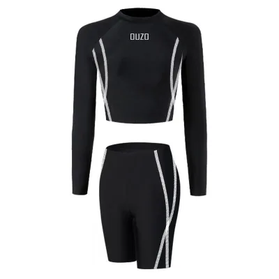 Rush Guard Swimsuit Female Split New Summer Large Size Sexy Thin Soak in the Hot Springs Seaside Surfing Special Swimwear