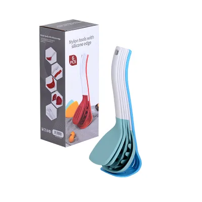 Silicone Kitchenware 6-piece Set of Non Stick Pot Shovel Spoon Set