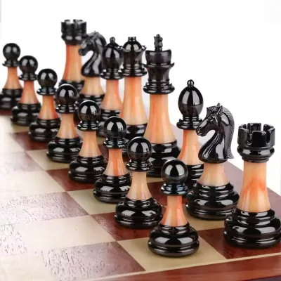 Luxury Folding Vintage High-end Gift Box Chess Imitation Jade Chess