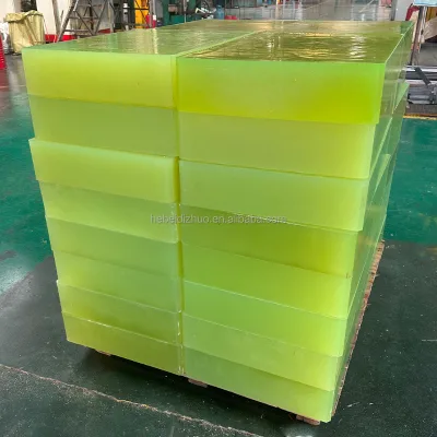 UMMWPE PU Sheet Wear Resistant Plastic Rubber Block Polyurethane Buffer Pads for Mining Construction Customizable Cutting