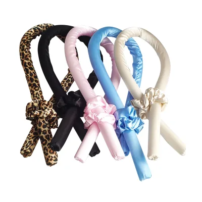 Soft Hair Roller Curling Ribbon Tools No Heat Hair Curler Rollers Flexible Pure Silk Heatless Curl Hair Roller