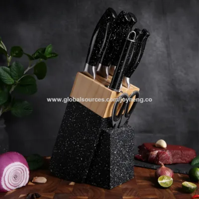 Stainless Steel Kitchen Knife Block Sets Knife Set 8-piece kitchen knife set Stainless Steel Kitchen knife sets With Block