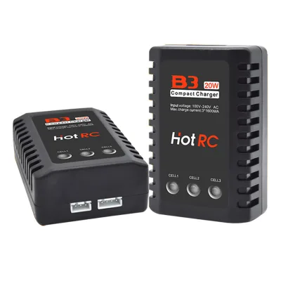 B3 Charger Hotrc 2S/3S Balance Charger 20W 1600mA Lipo Battery Fast Charging for RC Airplane Car Toys