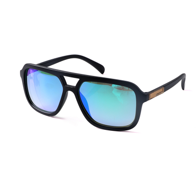 2022 new retro double beam lens coated sunglasses for men and women with the same business style sunscreen sunglasses