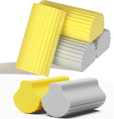 Damp Clean Duster Sponge,Multifunctional Water Absorbent Dust Cleaning Sponge for Blinds,Glass, Window Track Grooves and Faucets