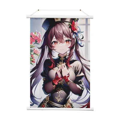 Custom Anime Genshin Poster Printing Sports Movie Kpop Holographic Poster Adhesive Custom Poster for Wall