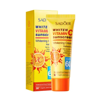 Vitamin c Sunscreen Whitening Cream Sunscreen Lotion, Anti-sweat Refreshing and Non-greasy