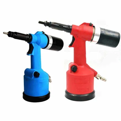 0312K Aluminum Air Pneumatic Riveting Machine M3-M12 Rivet Nuts Fully Automatic Hand Riveter Tool 19.1KN Pull Force Rear