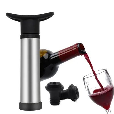 Special Design Red Wine Vacuum Preservation Plug Stainless Steel Red Wine Vacuum Pump