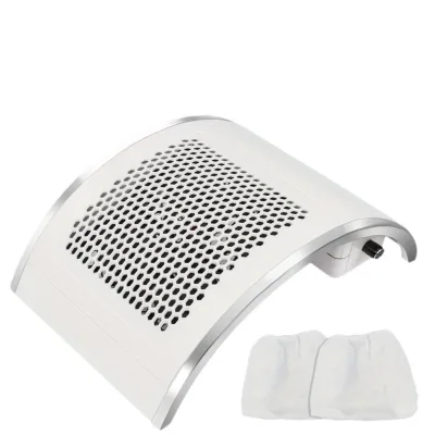Professional 80W Portable Low Noise Strong Force Adjustable Nail Dust Collector With 4 Fans