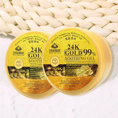 24K Gold Face Cream Facial Glowing Skin Soothing Gel Anti Wrinkle Whitening Face Cream