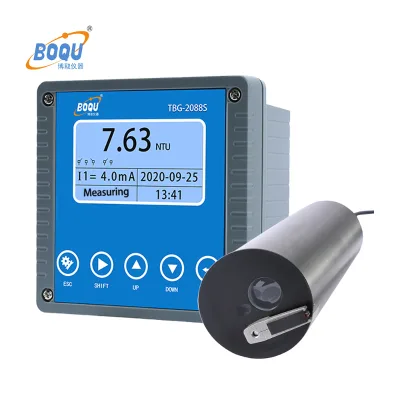 BOQU TBG-2088S Cooling Water Turbidity Monitoring 0-4000 Ntu Pool Ducto Photoelectric Turbidity Meter 4 20ma