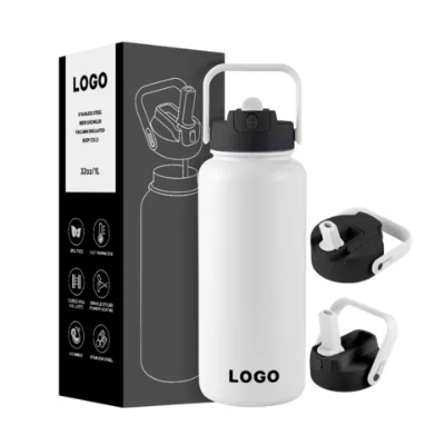 ODM Factory Price Stainless Steel Vacuum Insulated Water Bottle with Removable Straw Lid