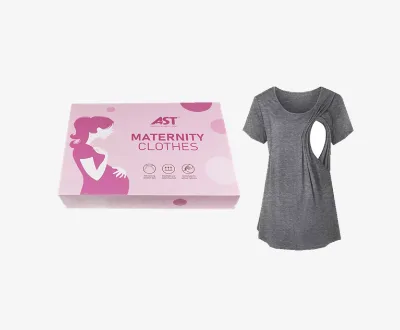 Bamboo Cotton Maternity Pajamas for Women Elastic Waist Nursing Breastfeeding Clothes Spandex Easy-Closure Pregnancy Clothing