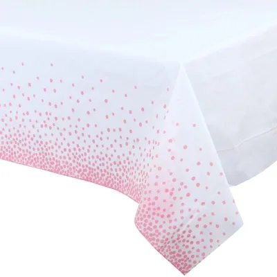 The Newest Christmas Floral Waterproof Oilproof Disposable Customizable Coloring and Activity Paper Tablecover/Tablecloth