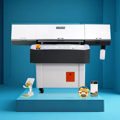 Auto Focus UV Flatbed Printer 6090 UV Printer for Pen Bottle Phone Case Sport Ball CCD Visual