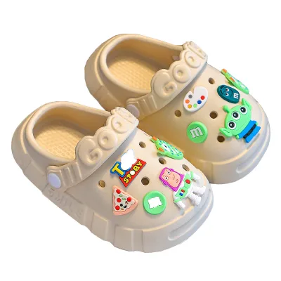 Children Cute Cartoon Anti-slip Soft EVA Outdoor Beach slippers for Boy and Girl Beach Garden Shoes