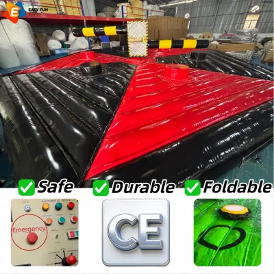 Team Building 8-players High Load Capacity Wipeout Inflatable Eliminator with Thick PVC Mat with CE for Party Rental