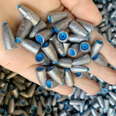 Lure Bullet Sinker Accessories for Texas & Carolina Rigs Long-Casting Snag-Resistant Hollow Plastic-Core Lead Weight