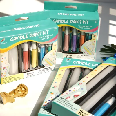 Wingart DIY Candle Wax Pen Set for White Candle Painting Create Your Own Colorful Candle Halloween Decoration
